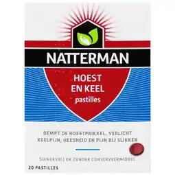 Etos Natterman Hoest en Keel pastilles 20 stuks aanbieding