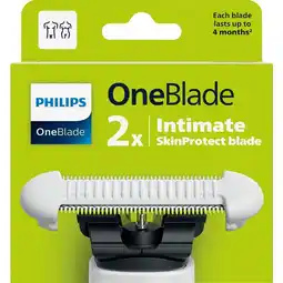 Etos Philips OneBlade Intimate Male SkinProtect Vervangmesjes - QP229/50 aanbieding