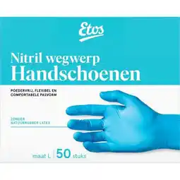 Etos Etos Nitril Wegwerp Handschoenen Maat L 50 stuks aanbieding
