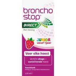 Etos Bronchostop Direct Junior Hoestdrank met Honing 120 ML aanbieding