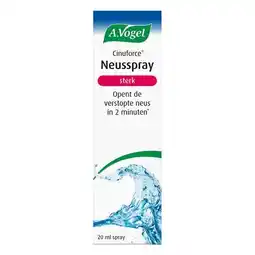 Etos A.Vogel Cinuforce Neusspray Sterk bij Neusverkoudheid Spray 20 ML aanbieding