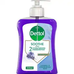 Etos Dettol Antibacterieel Verzachtend Lavendel Handzeep 250 ML aanbieding