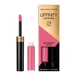 Etos Max Factor Lipfinity Lip Colour Lipstick 022 Forever Lolita aanbieding