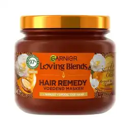 Etos Garnier Loving Blends Argan Camelia Haarmasker 340 ML aanbieding