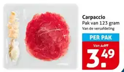 Hoogvliet Carpaccio aanbieding