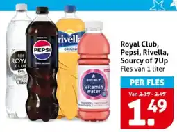 Hoogvliet Royal Club, Pepsi, Rivella, Sourcy of 7Up aanbieding