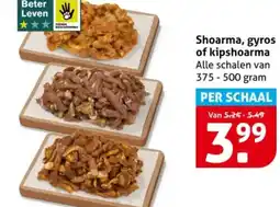 Hoogvliet Shoarma, gyros of kipshoarma aanbieding