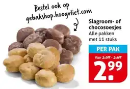 Hoogvliet Slagroom- of chocosoesjes aanbieding