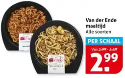 Hoogvliet Van der Ende maaltijd aanbieding