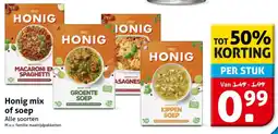 Hoogvliet Honig mix of soep aanbieding