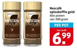 Hoogvliet Nescafé oploskoffie gold aanbieding