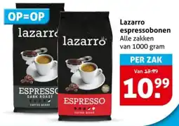 Hoogvliet Lazarro espressobonen aanbieding
