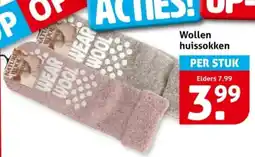 Hoogvliet Wollen huissokken aanbieding
