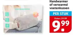 Hoogvliet Handwarmer of verwarmd voetenkussen aanbieding