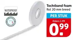 Hoogvliet Tochtband foam aanbieding