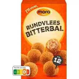 Jumbo Mora Mini's Rundvlees Bitterballen 12 x 20 g aanbieding