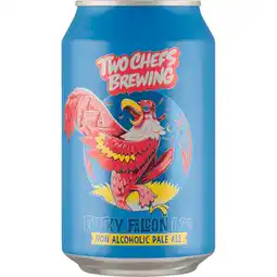 Jumbo Two Chefs Brewing Funky Falcon 0.2% Non Alcoholic Pale Ale Blik 330 ml aanbieding