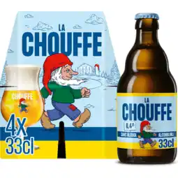 Jumbo Chouffe - Alcoholvrij 0.4% - Fles - 4 x 330ML aanbieding