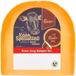 Jumbo Roem Jong Belegen 50+ Kaas ca. 300g aanbieding