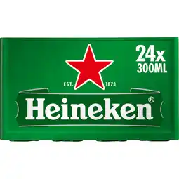 Jumbo Heineken Premium Pilsener Bier Fles Krat 24 x 300ml aanbieding