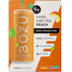 Jumbo Bozu Hard Iced Tea Mixpack 4x250ML aanbieding