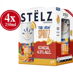 Jumbo STËLZ - Hard Seltzer - Mixed Classics Spritz - 4 x 250ML aanbieding