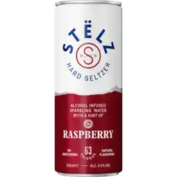 Jumbo STËLZ - Hard Seltzer - Raspberry - 250ML aanbieding