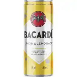 Jumbo Bacardi Limon & Lemonade 250ML aanbieding
