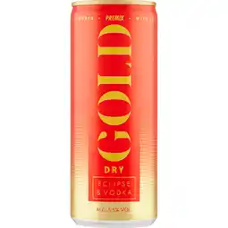 Jumbo Gold Dry Eclipse & Vodka Premix 250 ml aanbieding