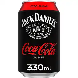 Jumbo Jack Daniel's Tennessee Whiskey Mixed with Coca-Cola Zero Sugar - 330ML aanbieding
