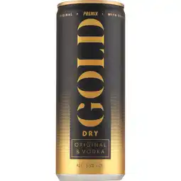Jumbo Gold Dry Original & Vodka Premix Alcoholic Beverage 250 ml aanbieding