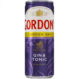 Jumbo Gordon's - London Dry Gin & Tonic - 250ML aanbieding