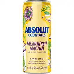 Jumbo Absolut Cocktails - Passionfruit Martini - 250ML aanbieding
