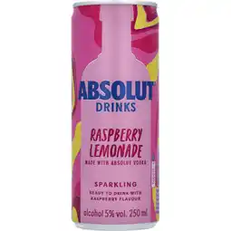 Jumbo Absolut - Raspberry Lemon - 250ML aanbieding