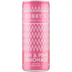 Jumbo Bobby's Gin & Pink Lemonade Amplified Mixed Drink 250 ml aanbieding