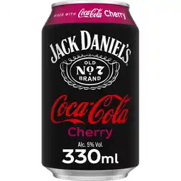 Jumbo Jack Daniel's Tennessee Whiskey Mixed with Coca-Cola Cherry 330 ml aanbieding