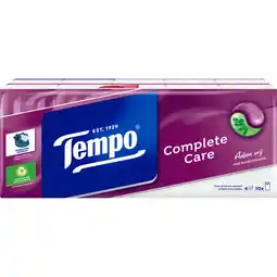 Jumbo Tempo Complete Care 4-Laags Zakdoeken 10 x 9 Stuks aanbieding