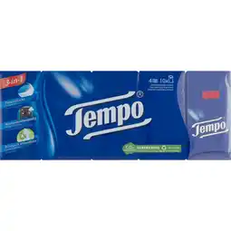 Jumbo Tempo Zakdoeken 4 Lagen 10 x 10 Stuks aanbieding