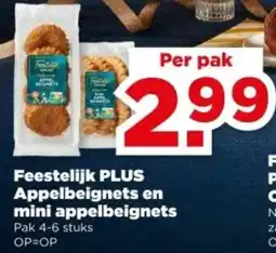 PLUS Feestelijk PLUS Appelbeignets en mini appelbeignets aanbieding