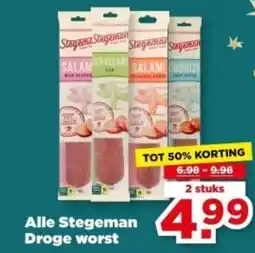 PLUS Alle Stegeman Droge worst aanbieding