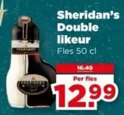 PLUS Sheridan's Double likeur aanbieding