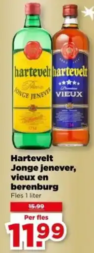 PLUS Hartevelt Jonge jenever, vieux en berenburg aanbieding