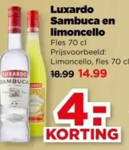 PLUS Luxardo Sambuca en limoncello aanbieding