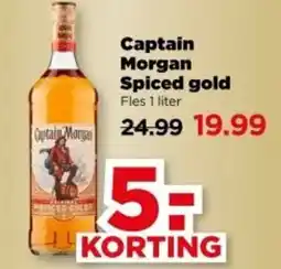 PLUS Captain Morgan Spiced gold aanbieding