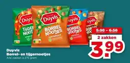 PLUS Duyvis Borrel- en tijgernootjes aanbieding