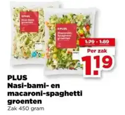 PLUS PLUS Nasi-bami- en macaroni-spaghetti groenten aanbieding