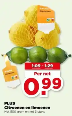 PLUS PLUS Citroenen en limoenen aanbieding