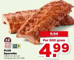 PLUS PLUS Spareribs aanbieding