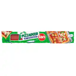 PLUS Jan Pizzadeeg zuurdesem met tomatensaus aanbieding