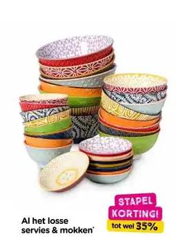 Xenos Al het losse servies & mokken aanbieding